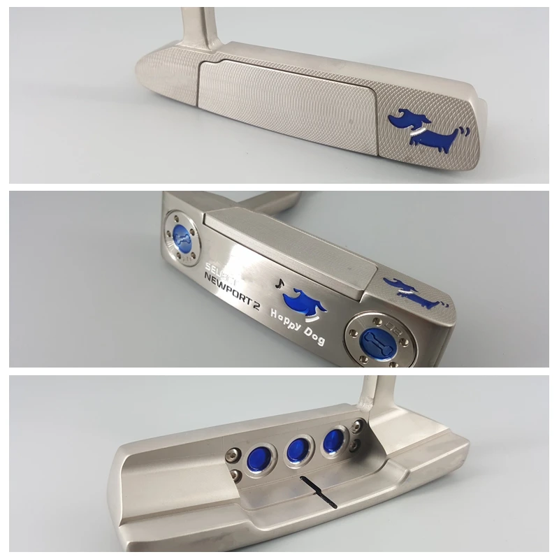 Left Silver Happy Dog Blue Paint Golf Putter Clubs Edition 33/34/35inch Grip Optional Colour With Head Cover
Left Silver Happy Dog Blue Paint Golf Putter Clubs Edition 33/34/35inch Grip Optional Colour With Head Cover