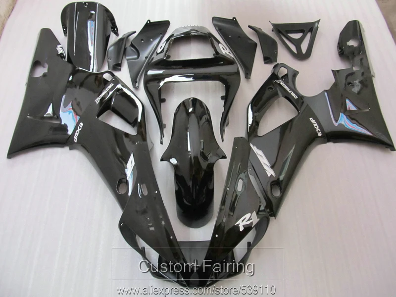 High quality plastic fairing kit for Yamaha YZFR1 00 01 glossy black fairings set YZF R1 2000 2001 LK20
High quality plastic fairing kit for Yamaha YZFR1 00 01 glossy black fairings set YZF R1 2000 2001 LK20