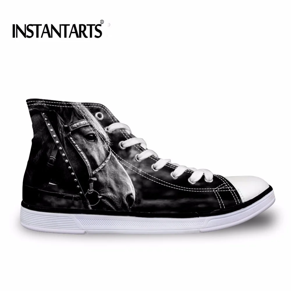 INSTANTARTS 2018 Spring Men Black Lace-up Canvas ShoesTenis Male Crazy Horse Print Lightweight High Top Shoes Vulcanize Footwear
INSTANTARTS 2018 Spring Men Black Lace-up Canvas ShoesTenis Male Crazy Horse Print Lightweight High Top Shoes Vulcanize Footwear