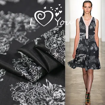 100cm*140cm Black White Vintage Floral Dress Textile Cotton Silk Satin Fabric Charmeuse
100cm*140cm Black White Vintage Floral Dress Textile Cotton Silk Satin Fabric Charmeuse