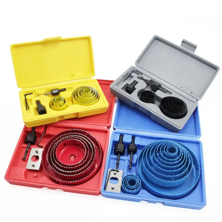 5/8/13Pcs Woodworking Hole Saw Cutting Set New Wood PVC Drilling Tool High Quality Carbon Steel 4 Color 19-127mm Mandrels Set
5/8/13Pcs Woodworking Hole Saw Cutting Set New Wood PVC Drilling Tool High Quality Carbon Steel 4 Color 19-127mm Mandrels Set
