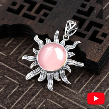 10*10mm S925 Sterling Silver Rose Quartz Pedants Artisan Big Gemstone For necklace Retro Handmade Pink
10*10mm S925 Sterling Silver Rose Quartz Pedants Artisan Big Gemstone For necklace Retro Handmade Pink