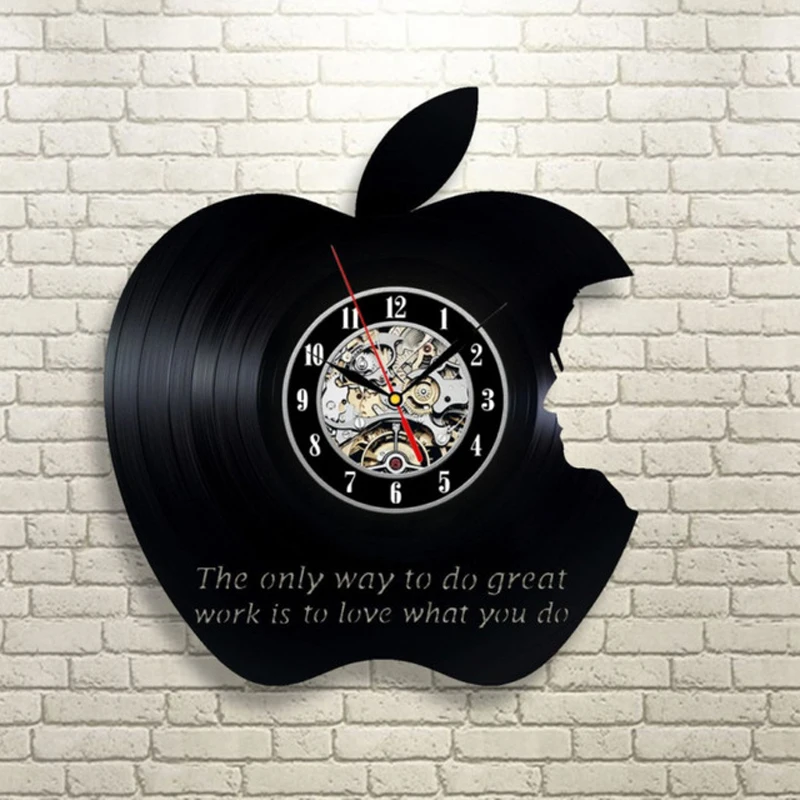 Steve Jobs Wall Clock Modern Design 3D Decorative Hanging Vinyl Record Apple Clocks Wall Watch Art Home Decor Silent 12 inch
Steve Jobs Wall Clock Modern Design 3D Decorative Hanging Vinyl Record Apple Clocks Wall Watch Art Home Decor Silent 12 inch