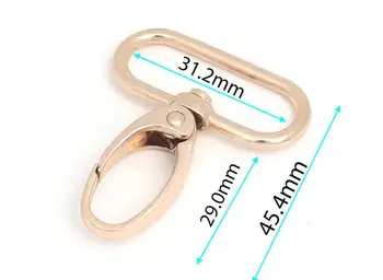 31.2mmx45.4mm Light gold trigger snap for bag, hardware accessories,handbag hook swivel clasp Dog clip hook metal Clip Buckle
31.2mmx45.4mm Light gold trigger snap for bag, hardware accessories,handbag hook swivel clasp Dog clip hook metal Clip Buckle