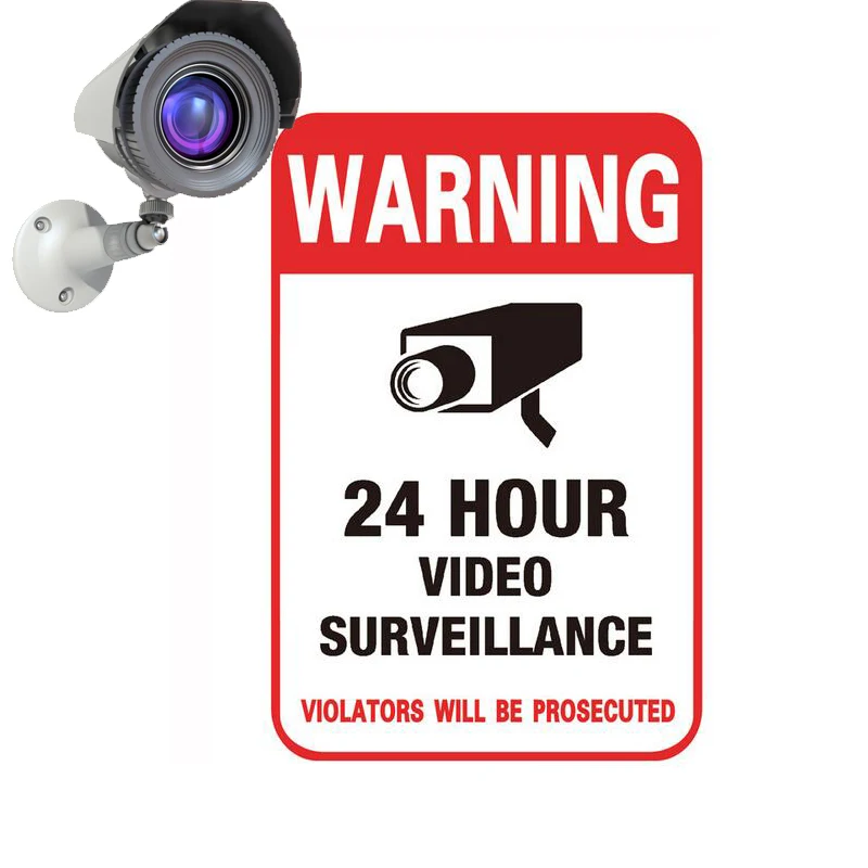 1pc Wall Sticker 24H Video Camera Surveillance Warning Sign Conspicuous Monitor Sticker Decal For Public Area Security
1pc Wall Sticker 24H Video Camera Surveillance Warning Sign Conspicuous Monitor Sticker Decal For Public Area Security