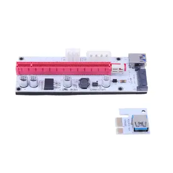 Red White PCI-E Riser Card PCI Express PCIe 1X 2X 4X 8X 16X Extender Adapter Card with SATA 6Pin 4Pin Port for BTC Mining Miner
Red White PCI-E Riser Card PCI Express PCIe 1X 2X 4X 8X 16X Extender Adapter Card with SATA 6Pin 4Pin Port for BTC Mining Miner