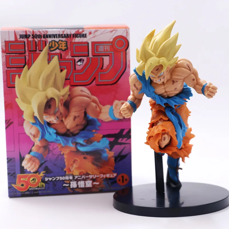 JUMP 50th Anniversary Dragon Ball Z Super Saiyan Goku PVC Son Gokou Figure Collectible Model Toy 22cm
JUMP 50th Anniversary Dragon Ball Z Super Saiyan Goku PVC Son Gokou Figure Collectible Model Toy 22cm