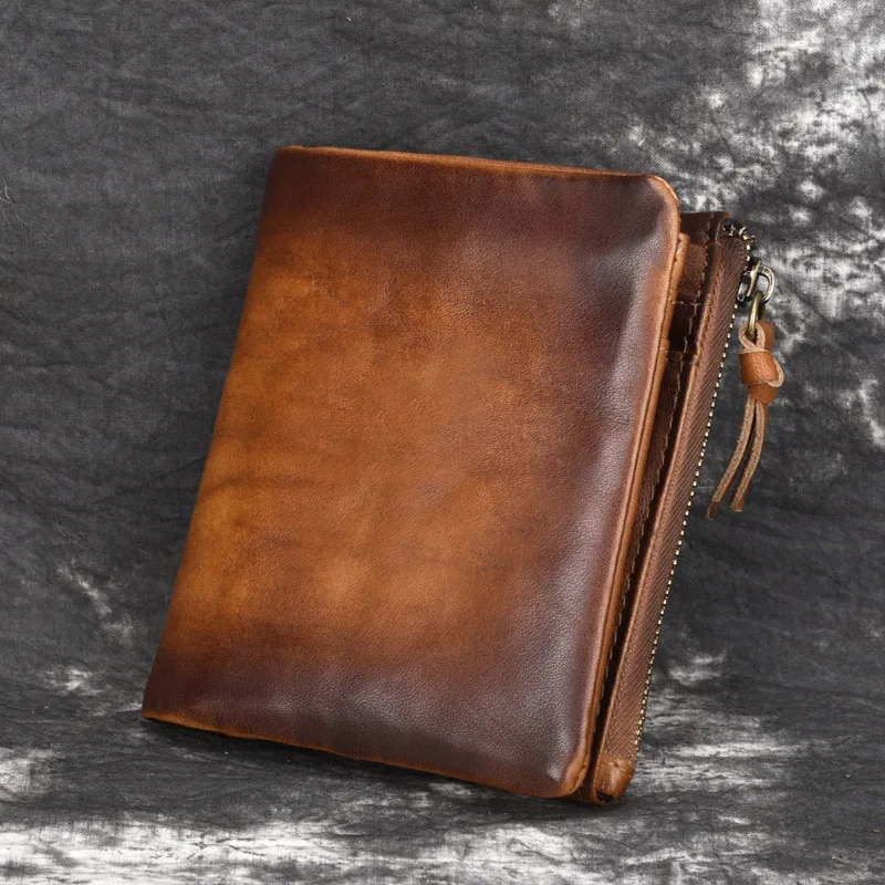 F.N.JACK men wallets purse Genuine Leather Unisex Casual Solid Zipper Standard Short Coin Passcard Pocket dark case popular 2019
F.N.JACK men wallets purse Genuine Leather Unisex Casual Solid Zipper Standard Short Coin Passcard Pocket dark case popular 2019