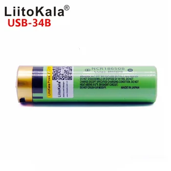 1 USB lenses USB-34B 18650 battery 3.7 V 18650 3400 mAh Li-ion USB rechargeable battery with LED indicator light DC -charge
1 USB lenses USB-34B 18650 battery 3.7 V 18650 3400 mAh Li-ion USB rechargeable battery with LED indicator light DC -charge