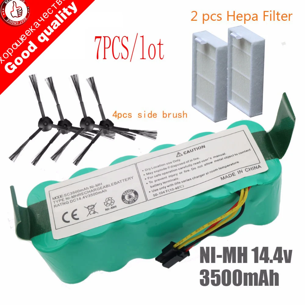 7pcs NI-MH 14.4V High quality Battery 3500mAh for panda X500 Battery for Ecovacs Mirror CR120 Vacuum cleaner Dibea X500 X580
7pcs NI-MH 14.4V High quality Battery 3500mAh for panda X500 Battery for Ecovacs Mirror CR120 Vacuum cleaner Dibea X500 X580