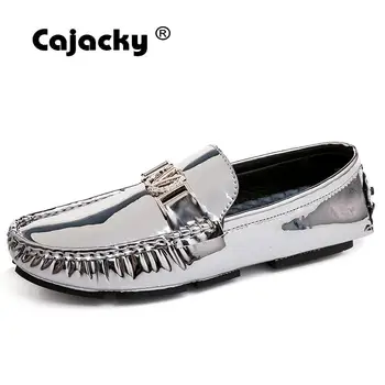 Cajacky Silver Men Loafers Plus Size 48 47 Men Leather Casual Shoes Slip On Men Moccasin Shoes Lightweight Mocasines Hombre Flat
Cajacky Silver Men Loafers Plus Size 48 47 Men Leather Casual Shoes Slip On Men Moccasin Shoes Lightweight Mocasines Hombre Flat