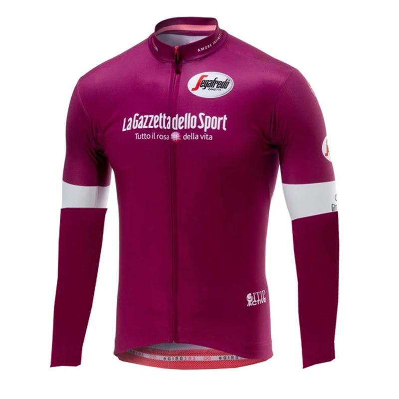 2019 Майо ciclismo pro Италия команда зимних велосипедных футболок быстросохнущая