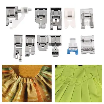 11PCS Multifunction Presser Foot Feet Stainless Steel Sewing Machine Presser Foot Feet For Brother Singer Janome DIY Sewing
11PCS Multifunction Presser Foot Feet Stainless Steel Sewing Machine Presser Foot Feet For Brother Singer Janome DIY Sewing