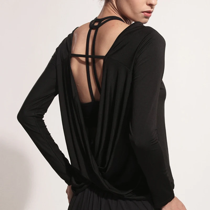 BINAND Women Loose Halter Sexy Yoga Clothes Breathable Quick Dry Bandage Long Sleeve Solid Round Neck Sport Fitness Top
BINAND Women Loose Halter Sexy Yoga Clothes Breathable Quick Dry Bandage Long Sleeve Solid Round Neck Sport Fitness Top