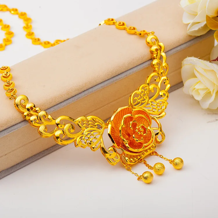 Window Exhibition Peony Flower Shaped Pendant Necklace Yellow Gold Filled Luxury Women Wedding Bridal Necklace Jewelry Gift
Window Exhibition Peony Flower Shaped Pendant Necklace Yellow Gold Filled Luxury Women Wedding Bridal Necklace Jewelry Gift