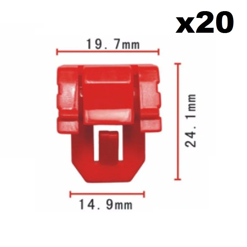 20x For Honda Accord 1994 - ON Belt Moulding Clips 91589-SV4-003 REPLACEMENT / external moulding fixed buckle
20x For Honda Accord 1994 - ON Belt Moulding Clips 91589-SV4-003 REPLACEMENT / external moulding fixed buckle