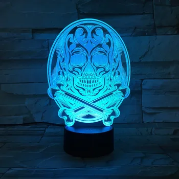 New Arrived 3D Skull LED Color Changing Lamp Multi-colored Bulbing Light Acrylic 3D Hologram Illusion Desk Lamp Gift for Friends
New Arrived 3D Skull LED Color Changing Lamp Multi-colored Bulbing Light Acrylic 3D Hologram Illusion Desk Lamp Gift for Friends