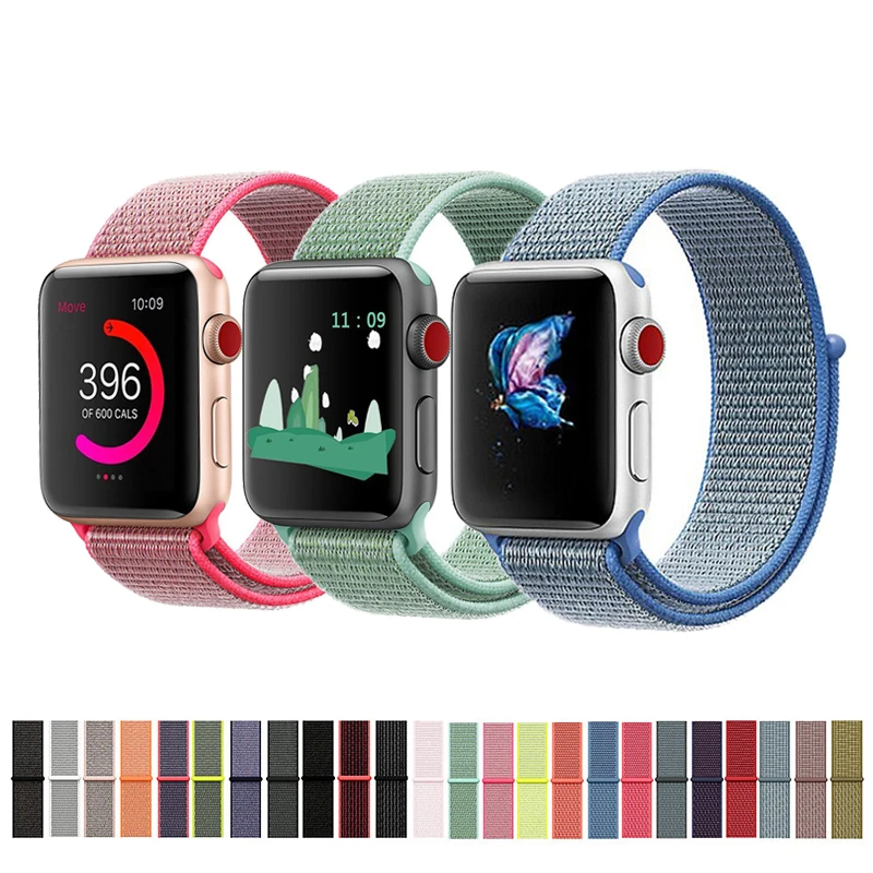 Band For Apple Watch Series 3/2/1 38MM 42MM Nylon Strap Soft Breathable Replacement Sport Loop for iwatch series 4 5 40MM 44MM
Band For Apple Watch Series 3/2/1 38MM 42MM Nylon Strap Soft Breathable Replacement Sport Loop for iwatch series 4 5 40MM 44MM