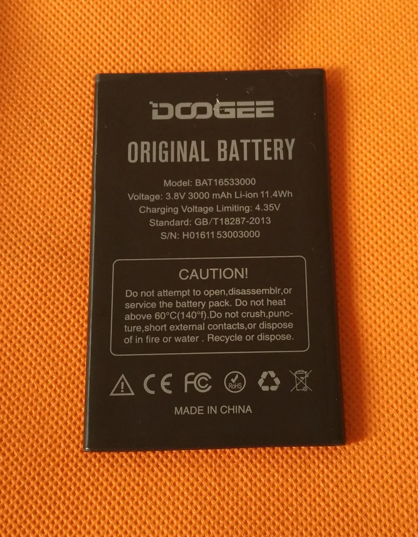 Оригинальный аккумулятор 3000 мАч Для DOOGEE X9 Pro MTK6737 Quad Core 5 "HD | Мобильные телефоны и