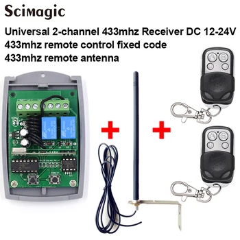 Gate Garage remote control 433mhz receiver switch DC 12-24V 2 channels + 433mhz remote control transmitter + 433mhz antenna
Gate Garage remote control 433mhz receiver switch DC 12-24V 2 channels + 433mhz remote control transmitter + 433mhz antenna