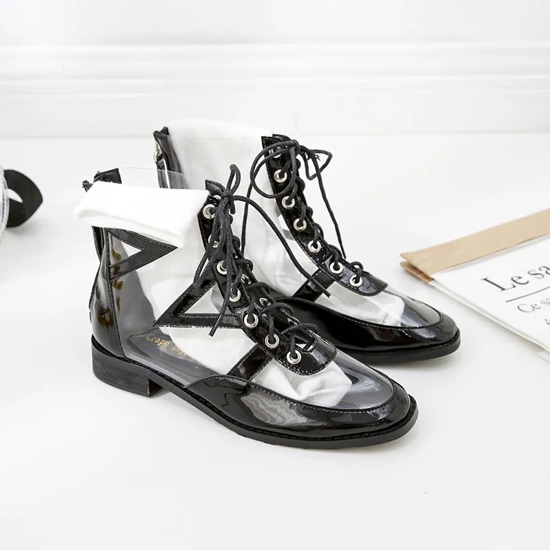 Female spring 2019 new transparent boots Joker thick summer pvc Europe and crystal high-heeled womens shoes Yasilaiya
Female spring 2019 new transparent boots Joker thick summer pvc Europe and crystal high-heeled womens shoes Yasilaiya
