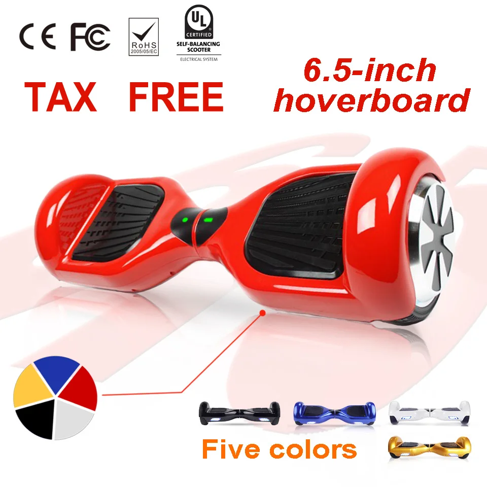Image 6.5 inch Smart Two Wheels Electric Self Balancing Scooter Skateboard Powered walkcar hoverboard UL 2272 Certified