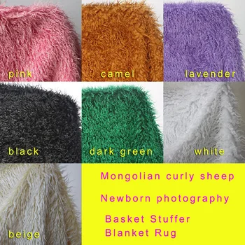 Mongolian Curly Sheep Faux Fur Fabric Newborn Baby Photography Props Faux Wool Basket Stuffer Blanket Rug Backdrop Size 100x75cm
Mongolian Curly Sheep Faux Fur Fabric Newborn Baby Photography Props Faux Wool Basket Stuffer Blanket Rug Backdrop Size 100x75cm