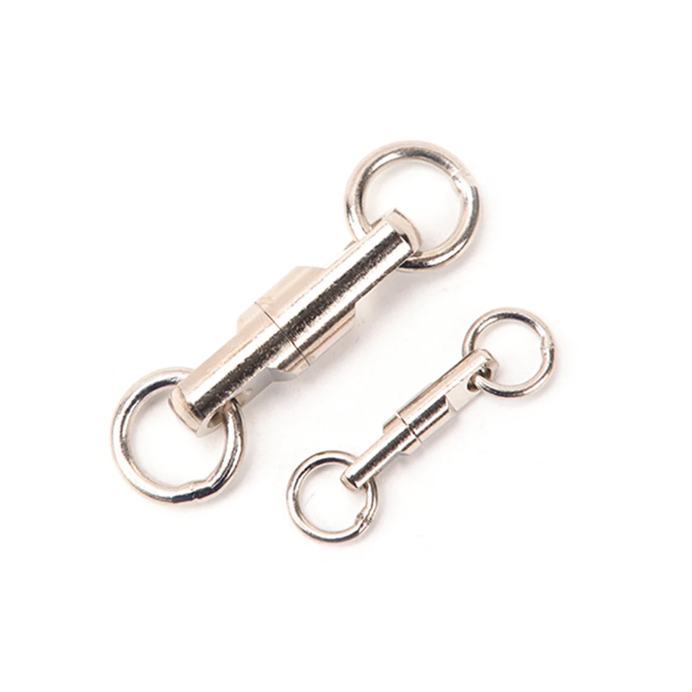 5Pcs/Lot Stainless Steel Column Type Rotary Ring Bearing Swivel Fishing Swivels Hook Lure Connector Fish Accessories
5Pcs/Lot Stainless Steel Column Type Rotary Ring Bearing Swivel Fishing Swivels Hook Lure Connector Fish Accessories