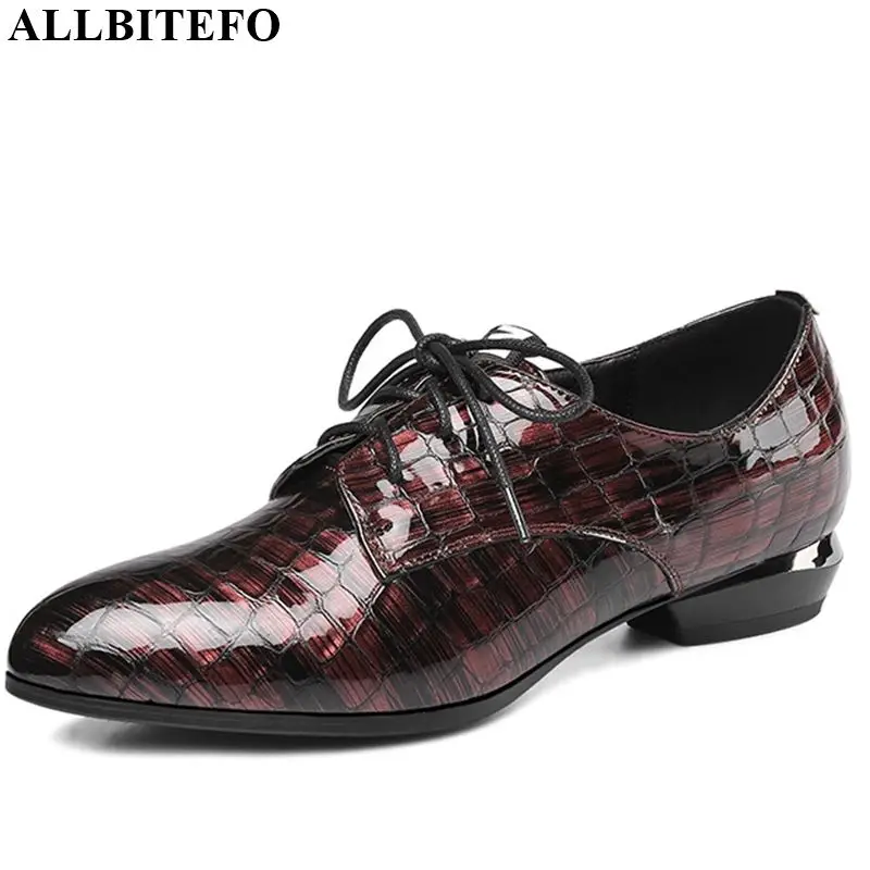 ALLBITEFO natural genuine leather lace up comfortable ladies women heels high heel shoes new spring autumn high heels
ALLBITEFO natural genuine leather lace up comfortable ladies women heels high heel shoes new spring autumn high heels
