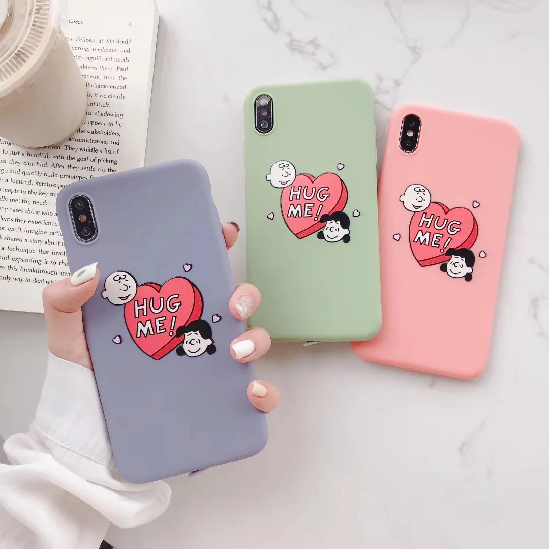 Japan anime cartoon cute love Charlie Lucy protective cover for iphone XR XS MAX dust plug thick soft tpu back cover shell Coque
Japan anime cartoon cute love Charlie Lucy protective cover for iphone XR XS MAX dust plug thick soft tpu back cover shell Coque