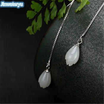 new fashion natural white magnolia flowers jades dangle 925 silver earrings for women girl drop earring
new fashion natural white magnolia flowers jades dangle 925 silver earrings for women girl drop earring