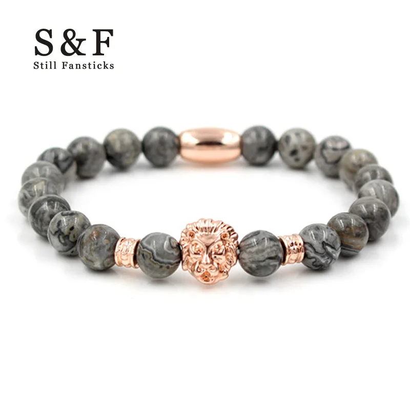 Natural Map Stone Lion Bracelet Men Jewelry 8mm Bead Bracelets For Women Pulseira Masculina Feminina Bileklik Elastic Armbanden
Natural Map Stone Lion Bracelet Men Jewelry 8mm Bead Bracelets For Women Pulseira Masculina Feminina Bileklik Elastic Armbanden