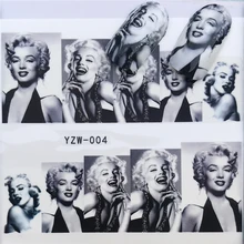 WUF 1 hoja lindo gato patrón uñas arte Transferencia de lámina calcomanías transferencia de agua pegatinas 3D manicura de uñas decorativa herramientas(China)