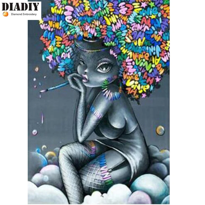5D DIY Diamond Mosaic Embroidery African girl Diamond Painting Full square& round Rhinestone cross stitch Home Decor
5D DIY Diamond Mosaic Embroidery African girl Diamond Painting Full square& round Rhinestone cross stitch Home Decor