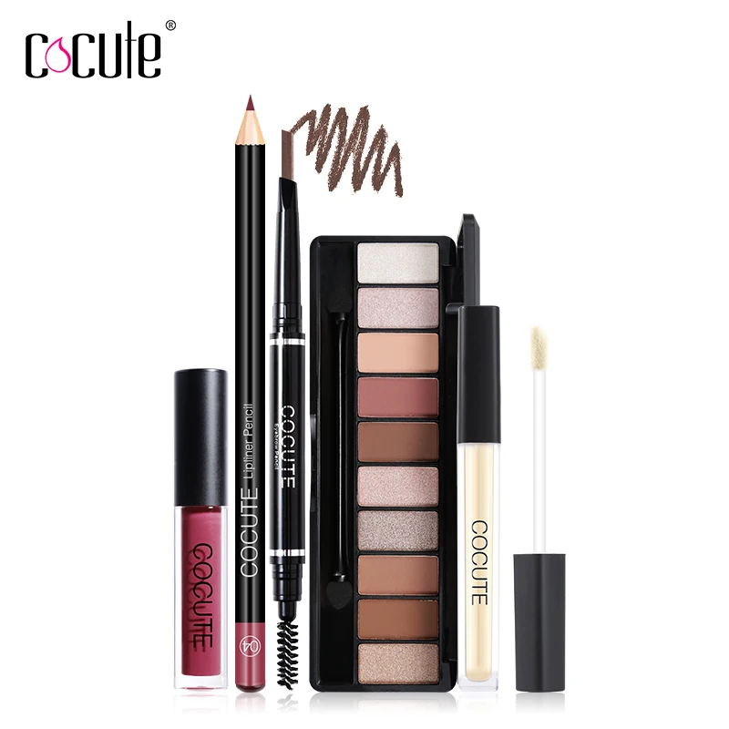 Eye Makeup Set 10 Color Shimmer Matte Eyeshadow Palette + Liquid Lip Gloss + Matte Lip Liner + Eyebrow Pencil + Face Concealer
Eye Makeup Set 10 Color Shimmer Matte Eyeshadow Palette + Liquid Lip Gloss + Matte Lip Liner + Eyebrow Pencil + Face Concealer