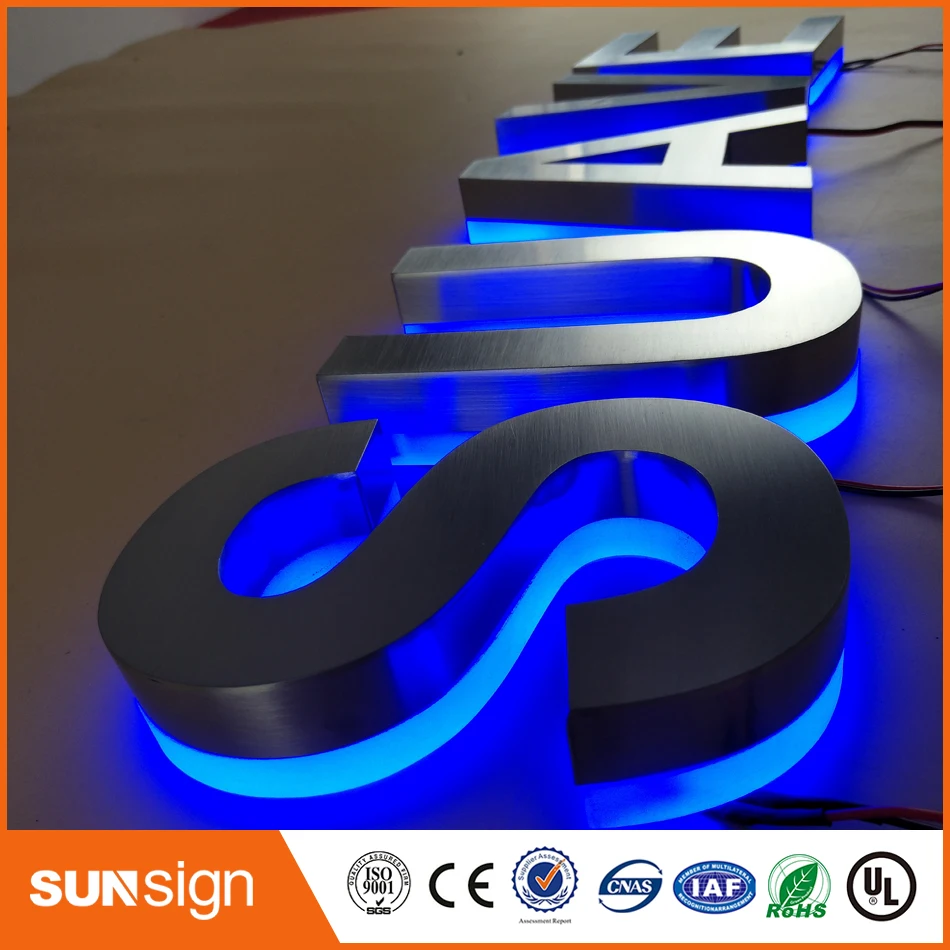Top sale stainless steel acrylic 3d backlit light sign led letters | Электронные компоненты и принадлежности