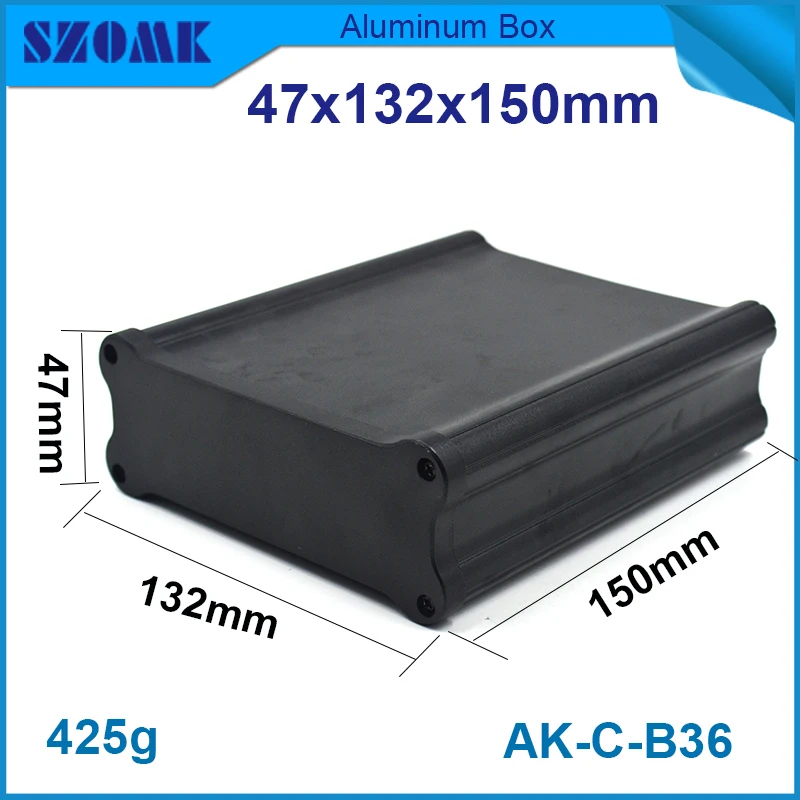 This is the Aluminum high quality enclosures in Black color which is bone different shape fit PCB height is 36.4 mm , width 120
This is the Aluminum high quality enclosures in Black color which is bone different shape fit PCB height is 36.4 mm , width 120