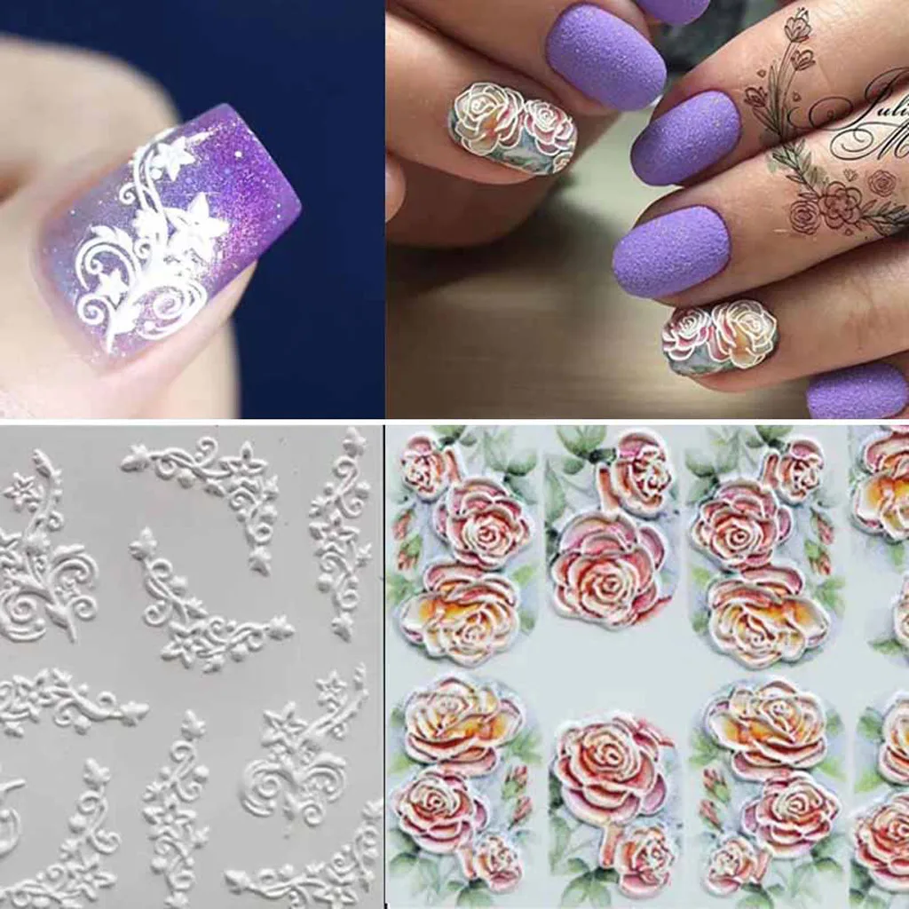 OutTop Stickers 1PC 6D Engraved Flower Acrylic Nail sticker Embossed Flower Water Nails Stickers Decoration Tools 19 Jun06
OutTop Stickers 1PC 6D Engraved Flower Acrylic Nail sticker Embossed Flower Water Nails Stickers Decoration Tools 19 Jun06