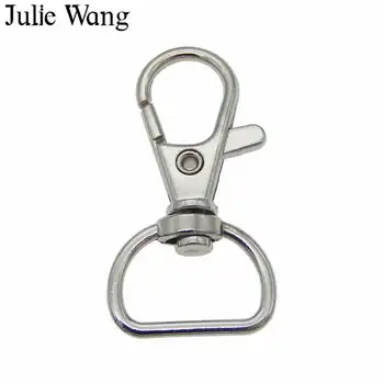 Julie Wang 10PCS Swivel Lobster Keychain Key Ring Clasp Clips Snap Hook Backpack Bag Trigger Buckle Jewelry Making Accessory
Julie Wang 10PCS Swivel Lobster Keychain Key Ring Clasp Clips Snap Hook Backpack Bag Trigger Buckle Jewelry Making Accessory