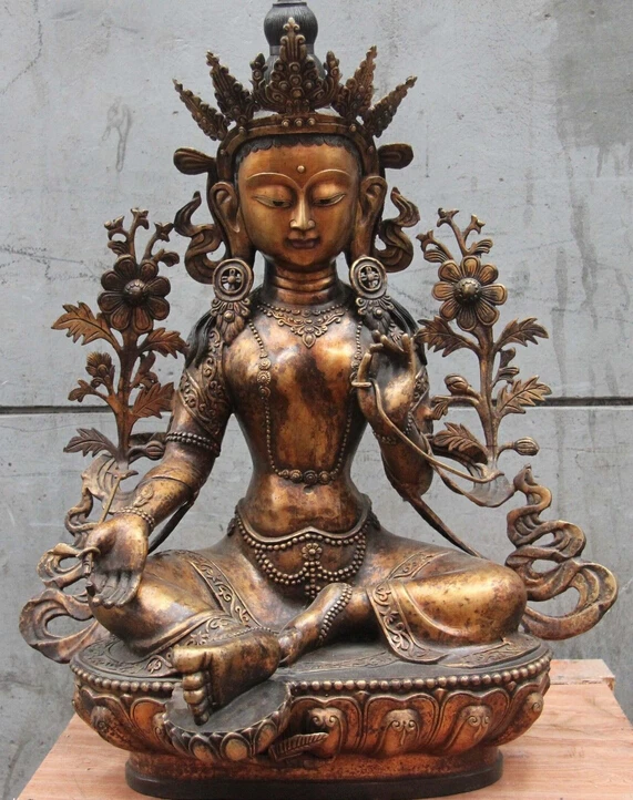 wholesale factory Tibet Buddhism Fane Old Copper Bronze Green TaRa Kwan-Yin GuanYin Buddha Statue
wholesale factory Tibet Buddhism Fane Old Copper Bronze Green TaRa Kwan-Yin GuanYin Buddha Statue