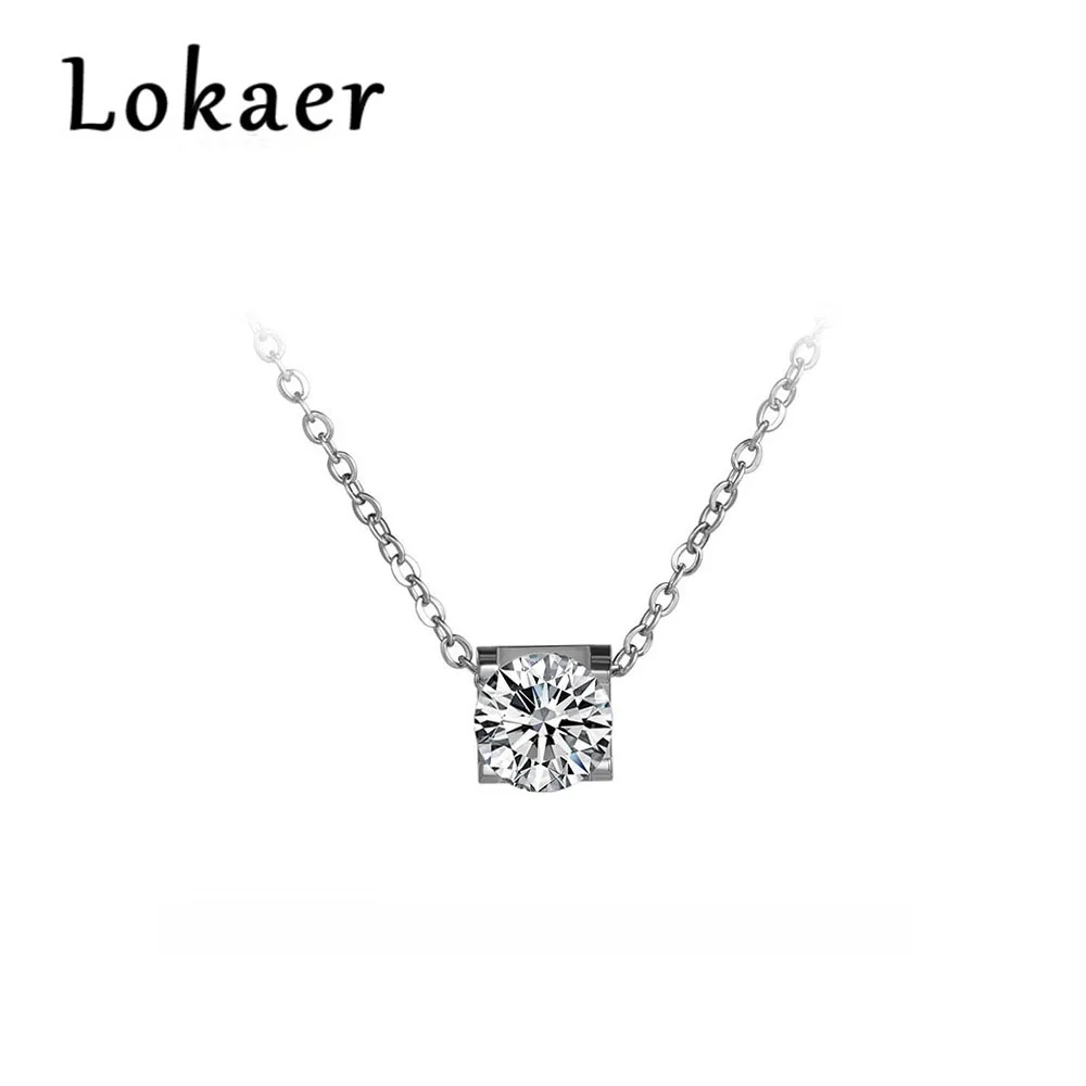 Lokaer Classic Titanium Steel 5Ct Cubic Zirconia Choker Pendant Neckalces Jewelry Trendy Lovely Necklace For Women N170390200P
Lokaer Classic Titanium Steel 5Ct Cubic Zirconia Choker Pendant Neckalces Jewelry Trendy Lovely Necklace For Women N170390200P