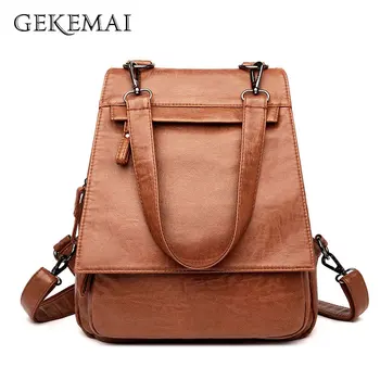 New Fashion PU Leather Backpacks for Teenage Girls 2019 Woman Backpack Designers Sac A Dos Mochila Back Pack Women Brand Bagpack
New Fashion PU Leather Backpacks for Teenage Girls 2019 Woman Backpack Designers Sac A Dos Mochila Back Pack Women Brand Bagpack