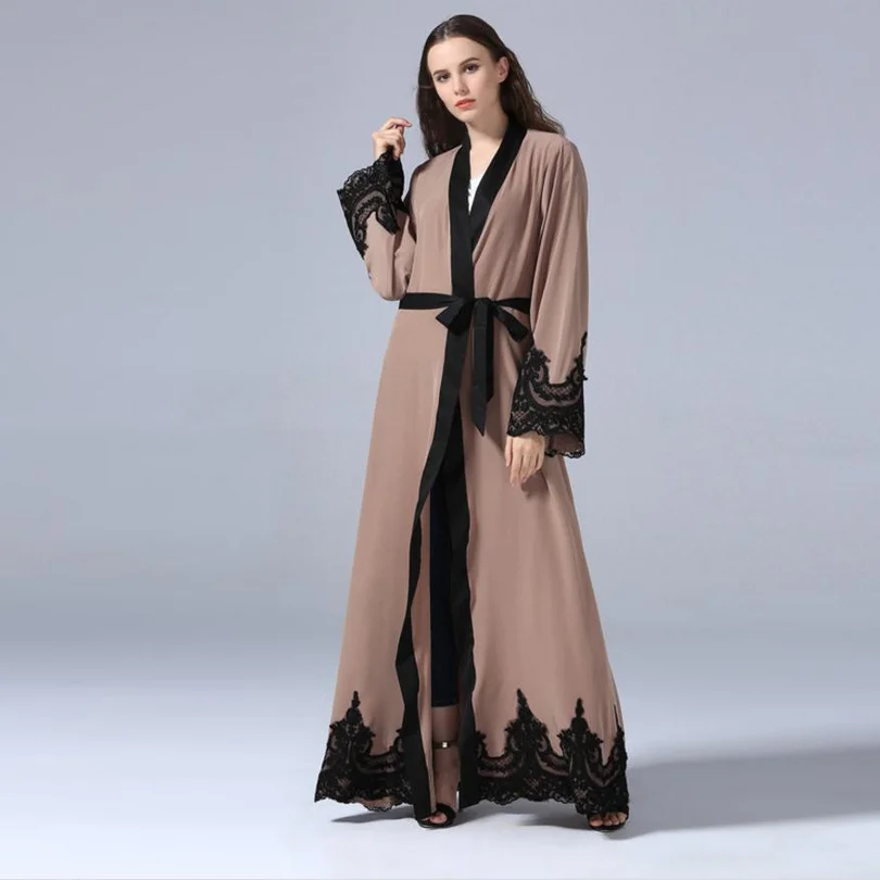 5XL Plus size Muslim Adult Casual lace embroidery Robe Musulmane Dubai Abaya Muslim Robe Arab Worship Service with blet
5XL Plus size Muslim Adult Casual lace embroidery Robe Musulmane Dubai Abaya Muslim Robe Arab Worship Service with blet