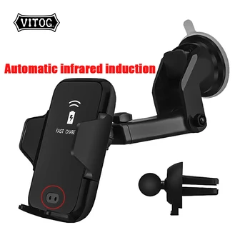 Vitog D1 Automatic Infrared induction Sensor holder Wireless Car Charger for iPhone X XS Max XR Quick fast Charger Car Mount
Vitog D1 Automatic Infrared induction Sensor holder Wireless Car Charger for iPhone X XS Max XR Quick fast Charger Car Mount