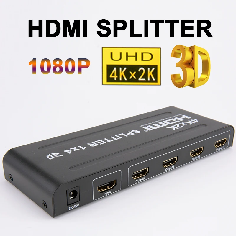 Video distributor hdmi 4-port splitter hdmi adapter 4k 3D 1080P adapter for HD computer set-top box display
Video distributor hdmi 4-port splitter hdmi adapter 4k 3D 1080P adapter for HD computer set-top box display