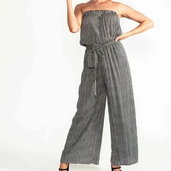 Hot Sale Fashion Summer New Off Shoulder Wide Leg Jumpsuit Women Sexy Belt Sleeveless High Waist Rompers Loose Beach Overalls
Hot Sale Fashion Summer New Off Shoulder Wide Leg Jumpsuit Women Sexy Belt Sleeveless High Waist Rompers Loose Beach Overalls