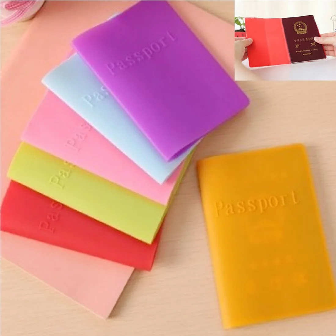 Fashion Waterproof Colorful Silicone Passport Cover Case Travel Ticket Holder Passport Protective Sleeve Storage Bag 2016 New
Fashion Waterproof Colorful Silicone Passport Cover Case Travel Ticket Holder Passport Protective Sleeve Storage Bag 2016 New