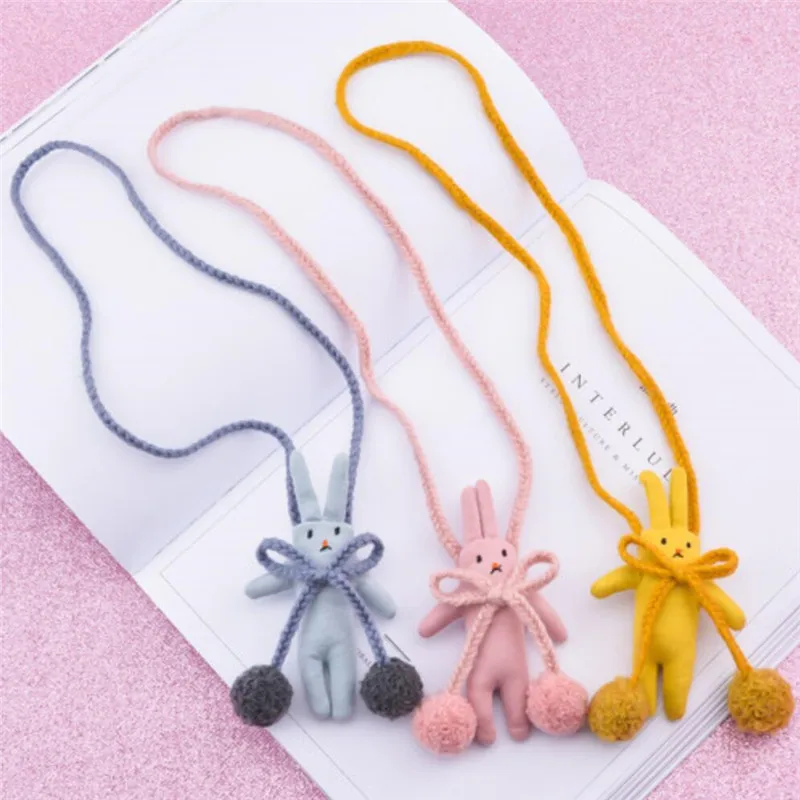 Korea Handmade Cute Fabric Cartoon Rabbit Bowknot Plush ball Children Necklace For Girls Kids Apparel Accessories-HZPRCGNL040F
Korea Handmade Cute Fabric Cartoon Rabbit Bowknot Plush ball Children Necklace For Girls Kids Apparel Accessories-HZPRCGNL040F