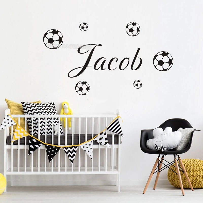 Soccer Wall Sticker Custom Name child bedroom Boys Room Vinyl decal small football wallpaper Home Decoration poster mural fq619
Soccer Wall Sticker Custom Name child bedroom Boys Room Vinyl decal small football wallpaper Home Decoration poster mural fq619