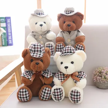 1pc Kawaii Plaid sitting bear toy Wear Hat Courtesy two Colors Lovely doll Nice Bedroom Sofa Decor Cute Gifts for Child Friend
1pc Kawaii Plaid sitting bear toy Wear Hat Courtesy two Colors Lovely doll Nice Bedroom Sofa Decor Cute Gifts for Child Friend